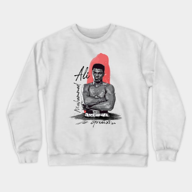 Muhammad Ali Crewneck Sweatshirt by slawisa